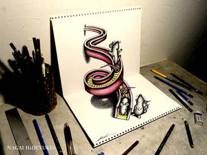 3D Drawing - A mouse and a slide that pop out