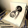 3D Drawing - Punch that pops out of paper