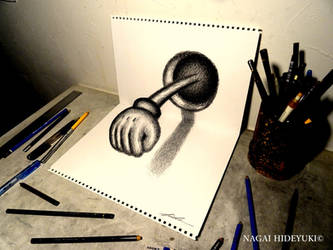 3D Drawing - Punch that pops out of paper