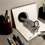 3D Drawing - The bridge that pops out