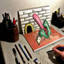 3D Drawing - Escape