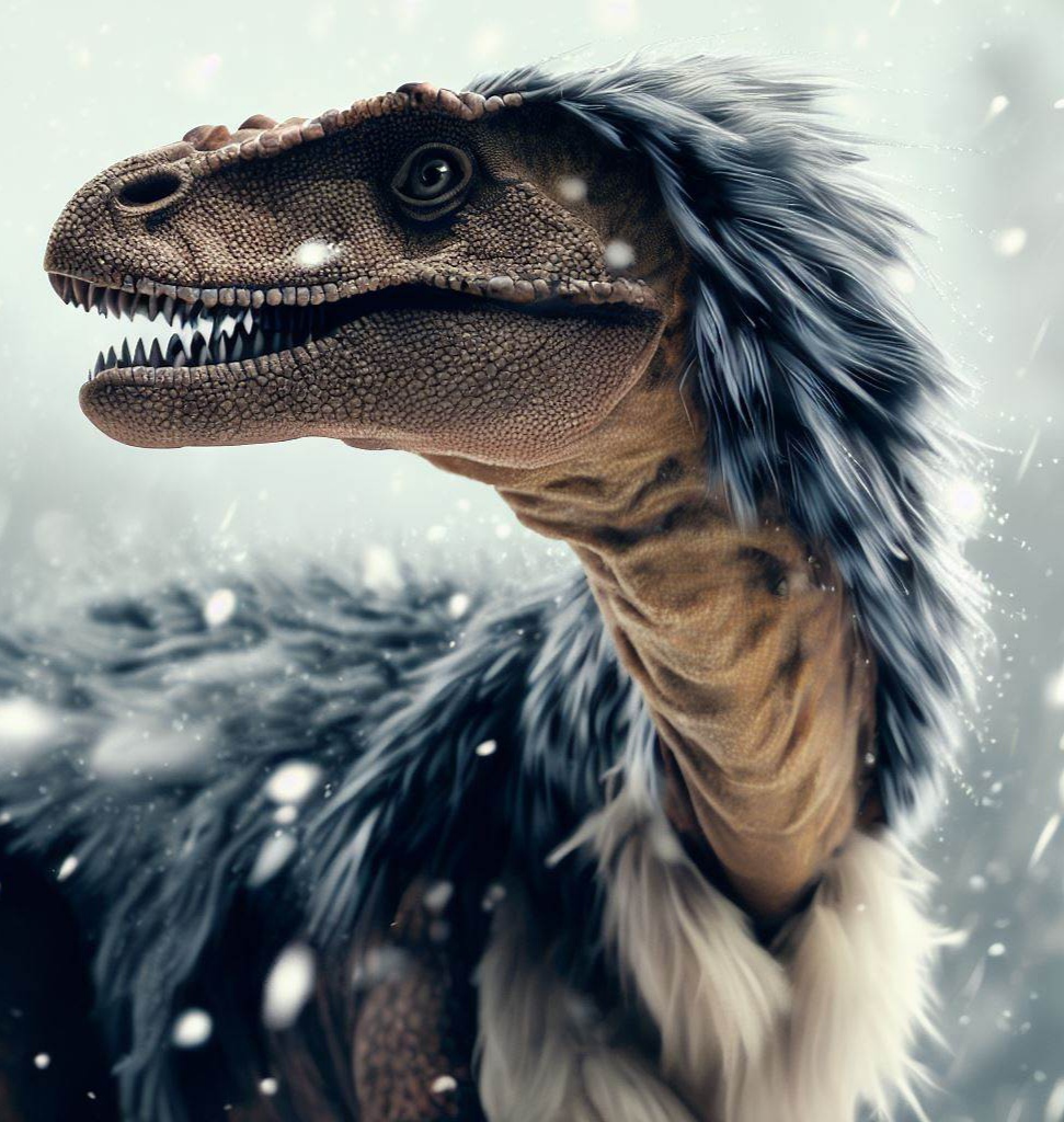 Velociraptor in the snow by ARART1511 on DeviantArt