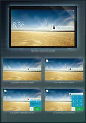 Tablet UI Concept - LockScreen