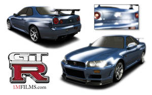 3D Nissan Skyline GT-R R34