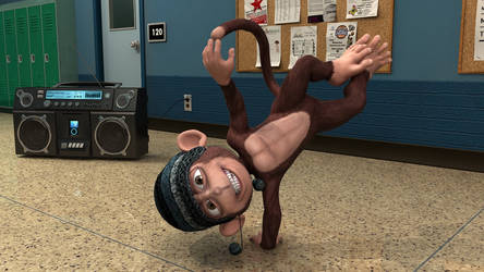 Breakdancing Monkey