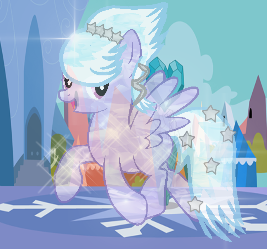 Cloudchaser as a Crystal Pony