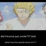 did hiruma just smile??