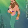 King triton and Baby Alana