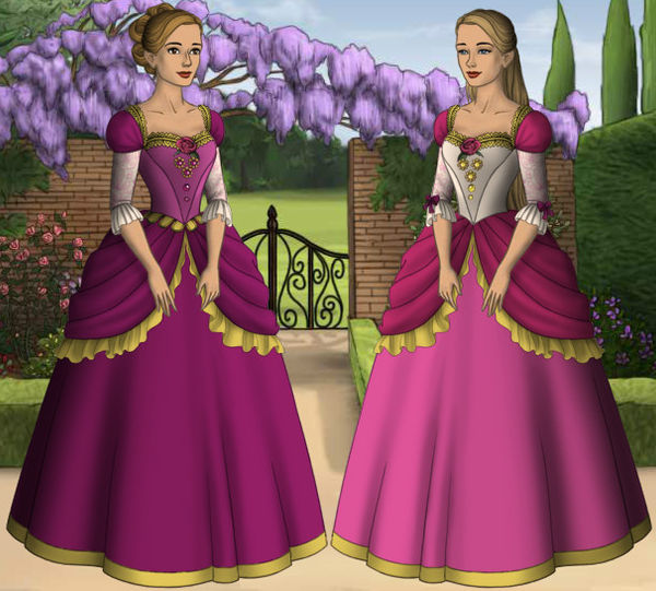 Princess Fallon and Princess Genevive by Glittertiara on DeviantArt