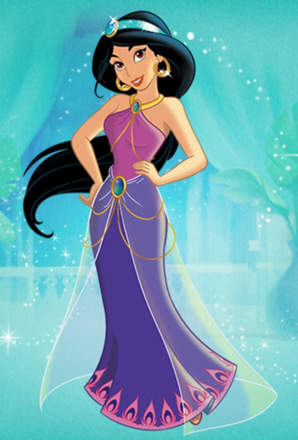 princess jasmine's dress High Quality Princess Jasmine Dress Cosplay Aladdin Movie Costume adult SIZE6-16