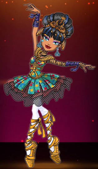 Monster high top ballerina ghouls
