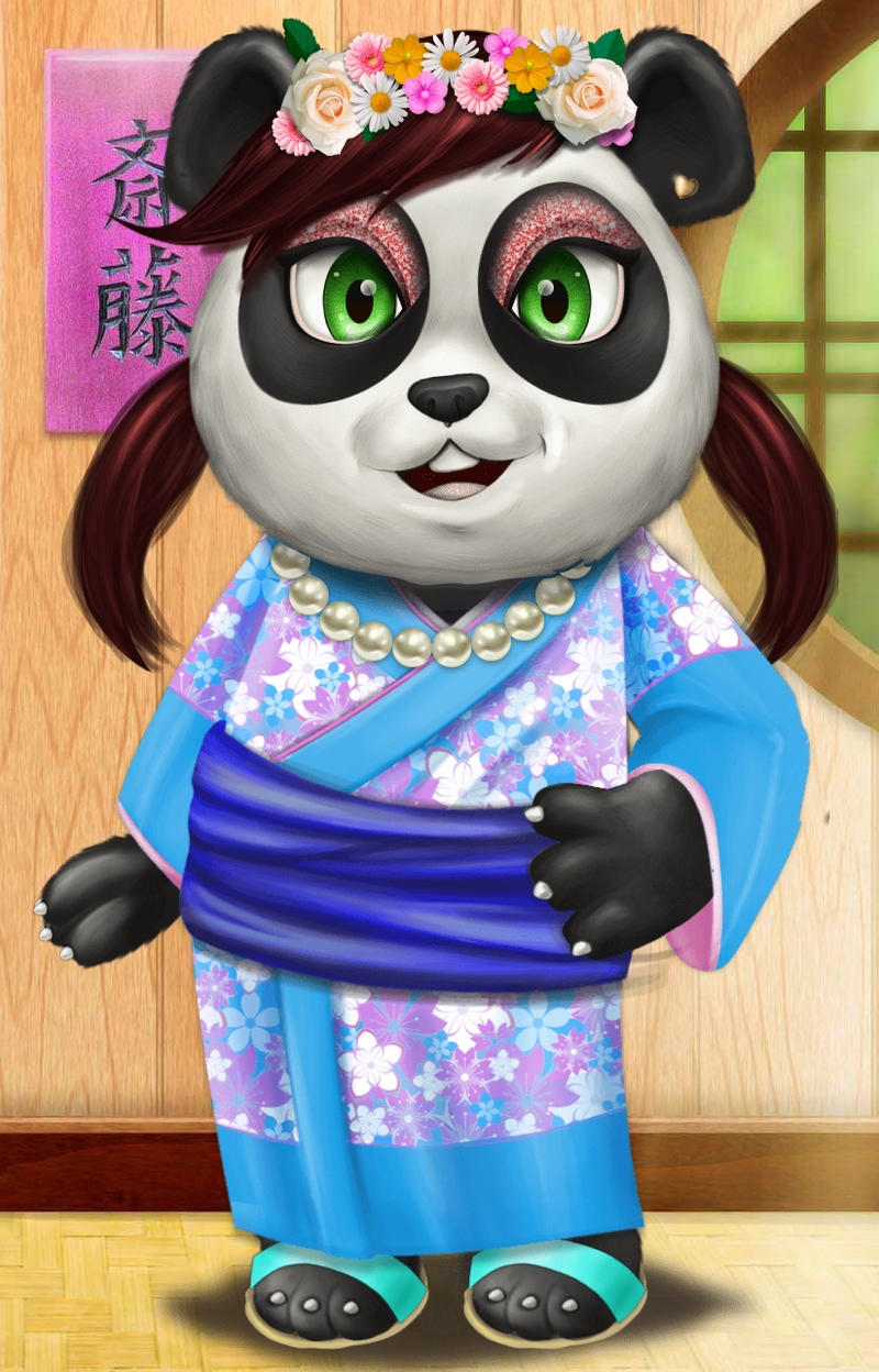 Princess Riding A Panda Panda Princess by Glittertiara on DeviantArt