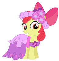 Applebloom's wedding attendance gown