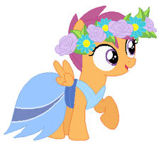 Scootaloo's wedding attendance gown 02