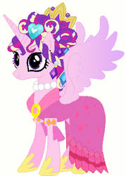 Princess cadance's wedding attendance  gown 03