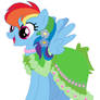 Rainbow dash's wedding attendance gown 11