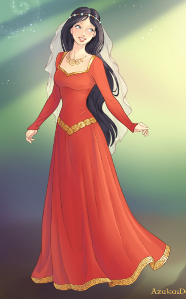 Red dress via Azaleas' Dolls - Celtic Princess by YurixTheWanderer on  DeviantArt