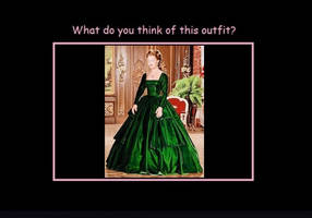 What do you think of Sissi's green ballgown?