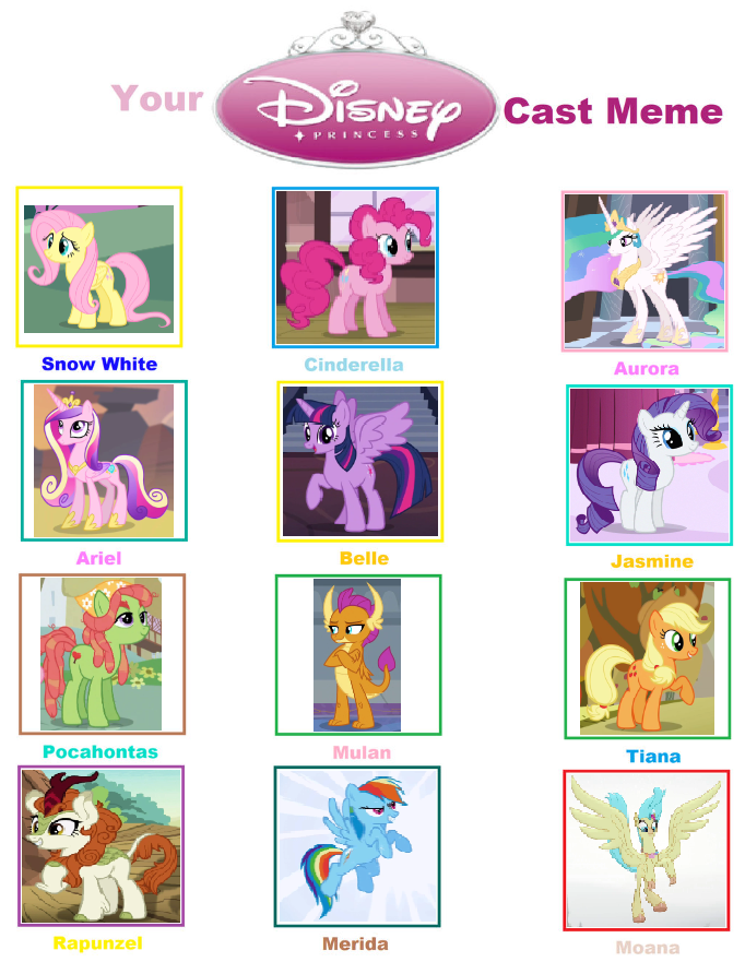 My Little Disney Princess Cast by Glittertiara on DeviantArt My Little Disney Princess Cast by Glittertiara on DeviantArt
