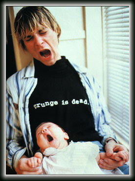 Kurt and Frances Cobain