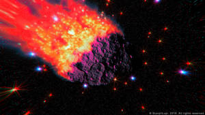 Flaming Asteroid
