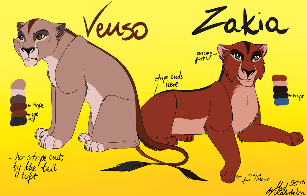 Veuso and Zakia Character Sheet