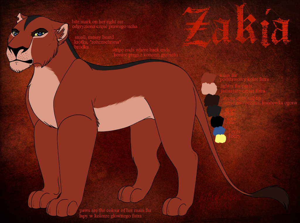 Zakia Character Sheet 2013