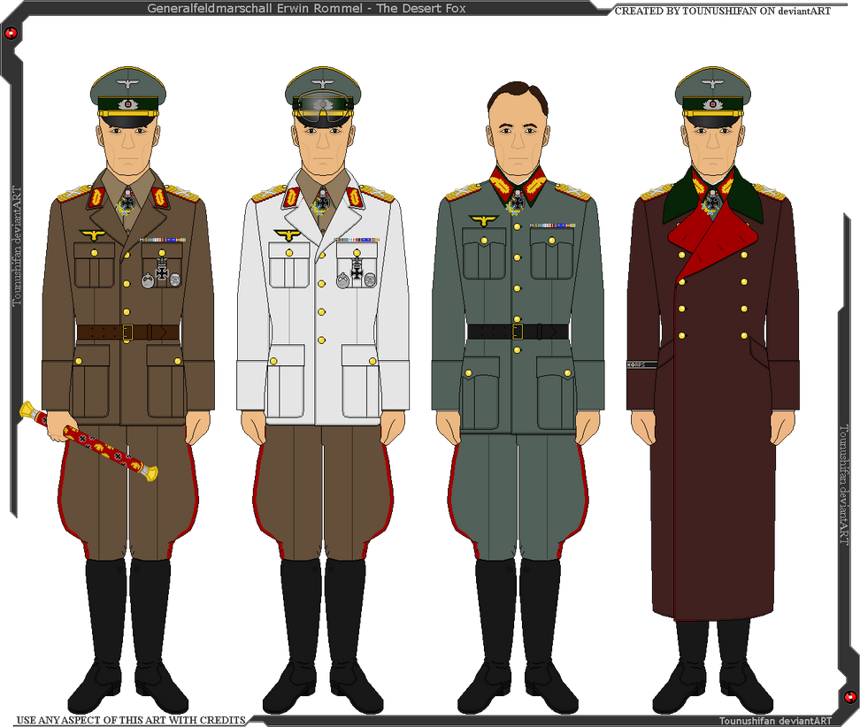 Erwin Rommel Tunic Some of Erwin Rommel's Uniforms by Grand-Lobster-King on DeviantArt