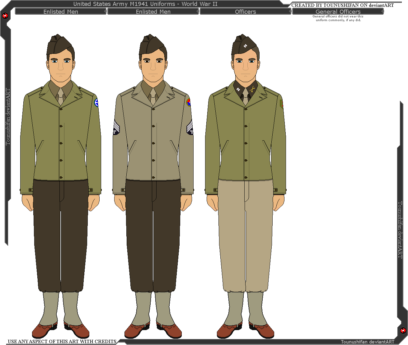 Wwii U.S. Army M1941 Uniforms By Grand-Lobster-King On Deviantart