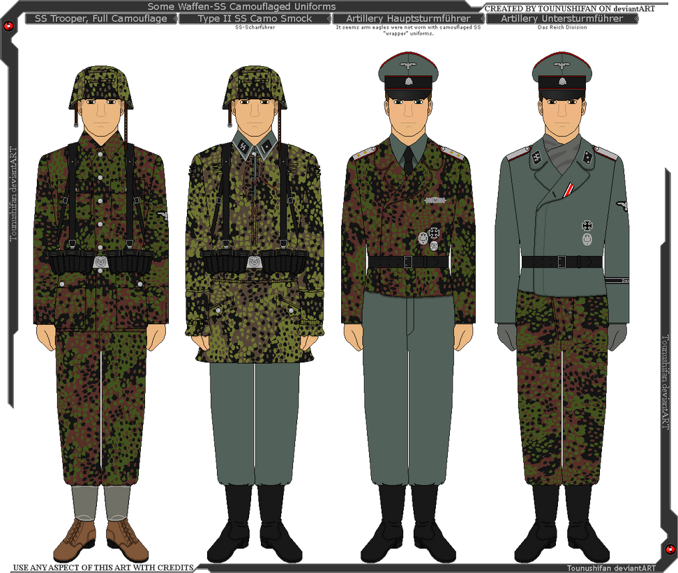 Some Waffen Ss Camouflage Uniforms By Grand Lobster King On Deviantart