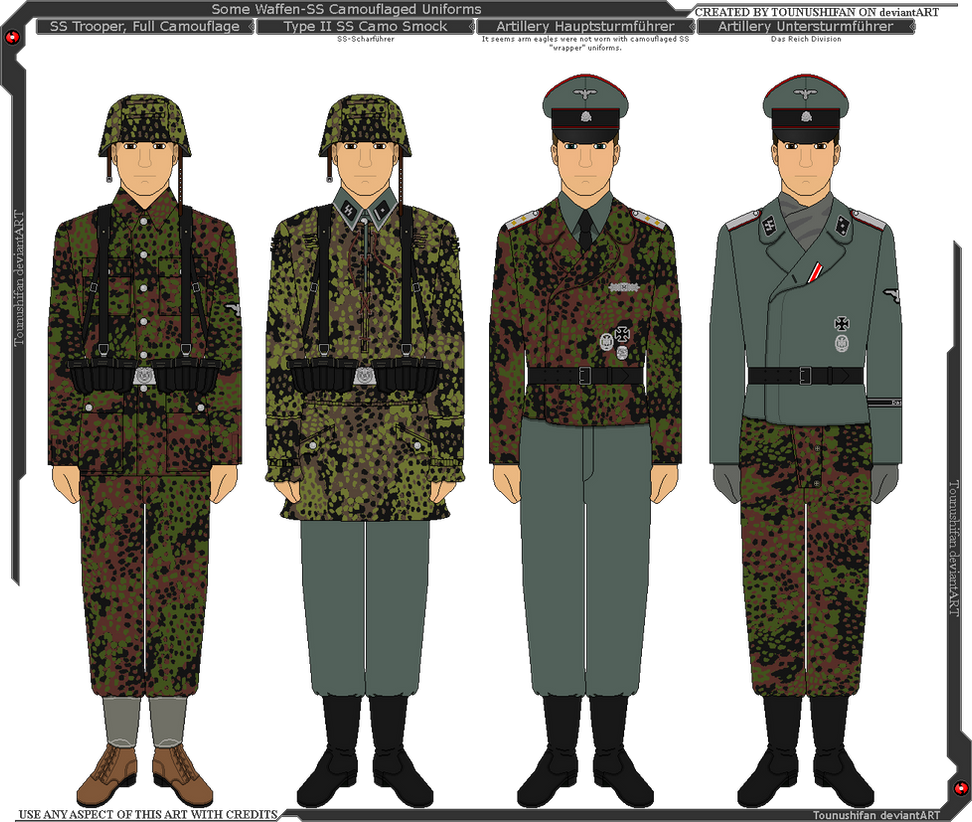 Some Waffen-SS Camouflage Uniforms by Grand-Lobster-King on DeviantArt