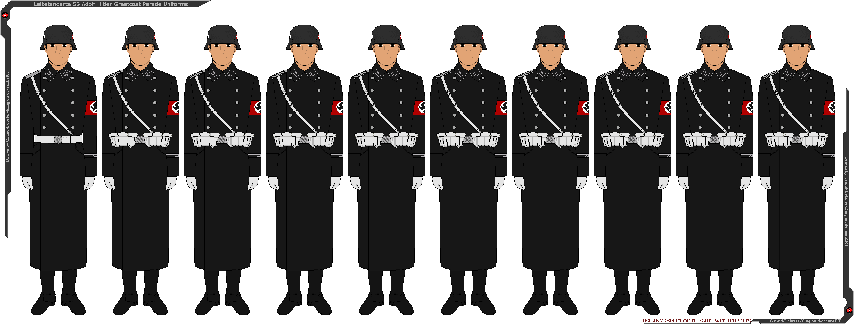 Leibstandarte SS Adolf Hitler Parade Uniforms by Grand-Lobster-King on