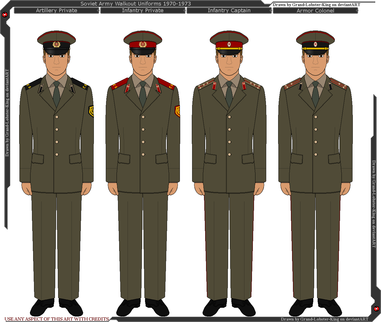 Soviet Army Walkout Uniforms 1970-1973