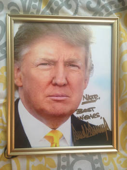 President Trump Autographed Photo