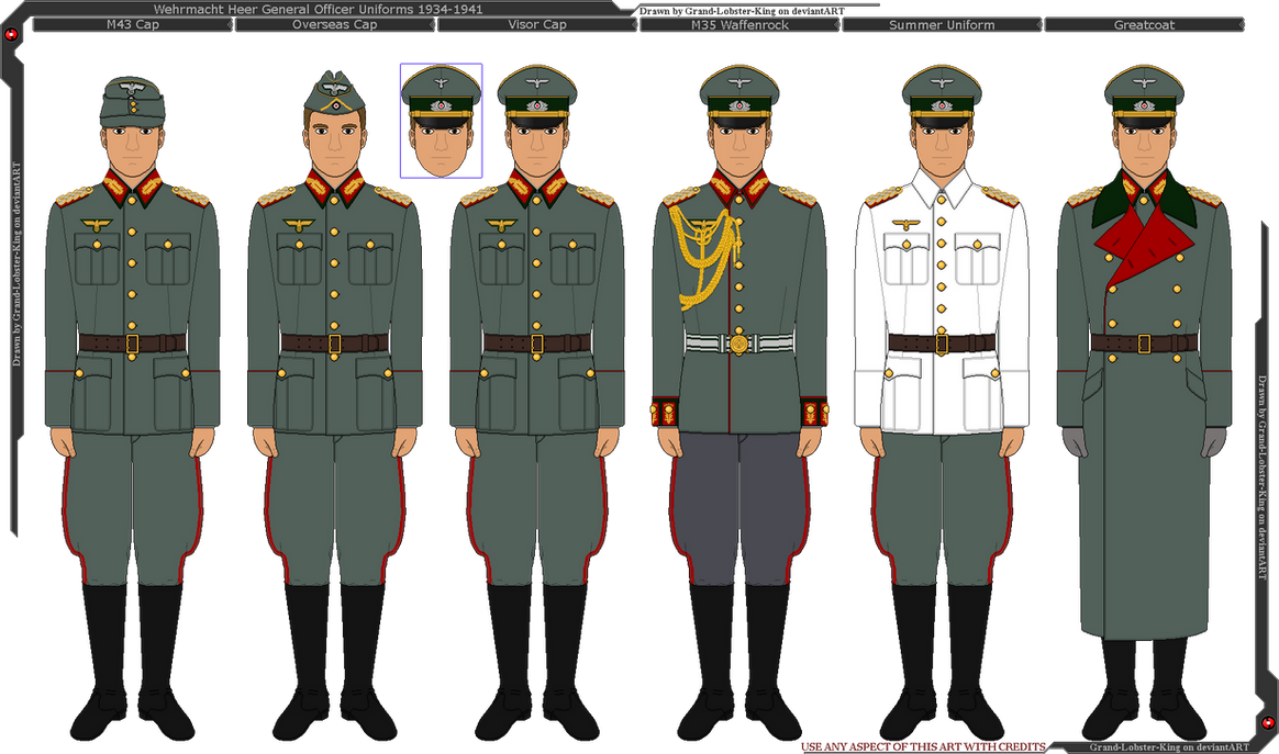Wehrmacht Heer General Uniforms 1934 1941 By Grand Lobster King On wehrmacht-heer-general-uniforms-1934-1941-by-grand-lobster-king-on
