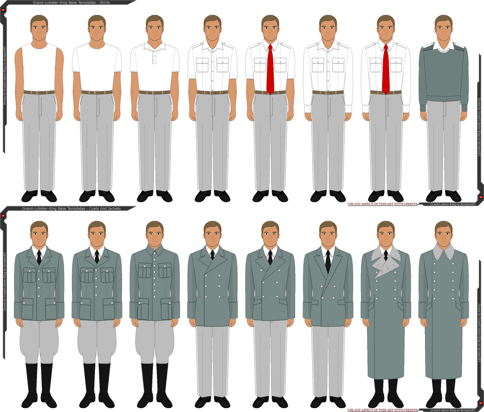 GLK Male Pixel Base Clothing/Uniform Templates by Grand Lobster King on GLK Male Pixel Base Clothing/Uniform Templates by Grand Lobster King on