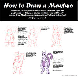 How to Draw Mewtwo - Tutorial