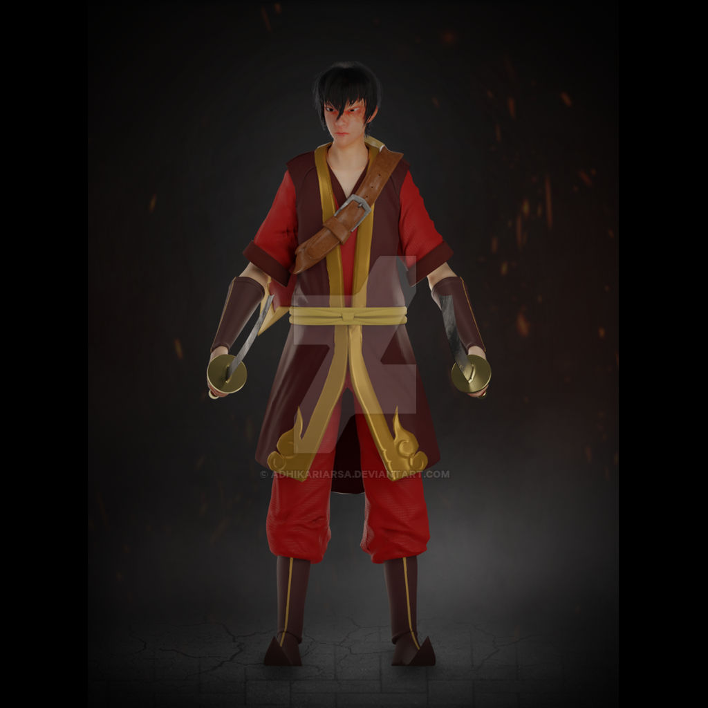 Zuko Character Model 3D Model Zuko FullBody by adhikariarsa on DeviantArt