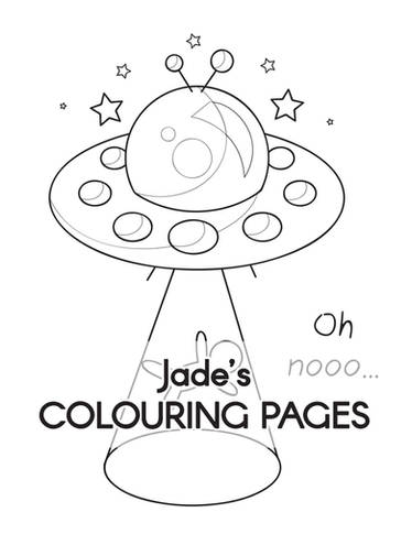 Alien Abduction Colouring Page