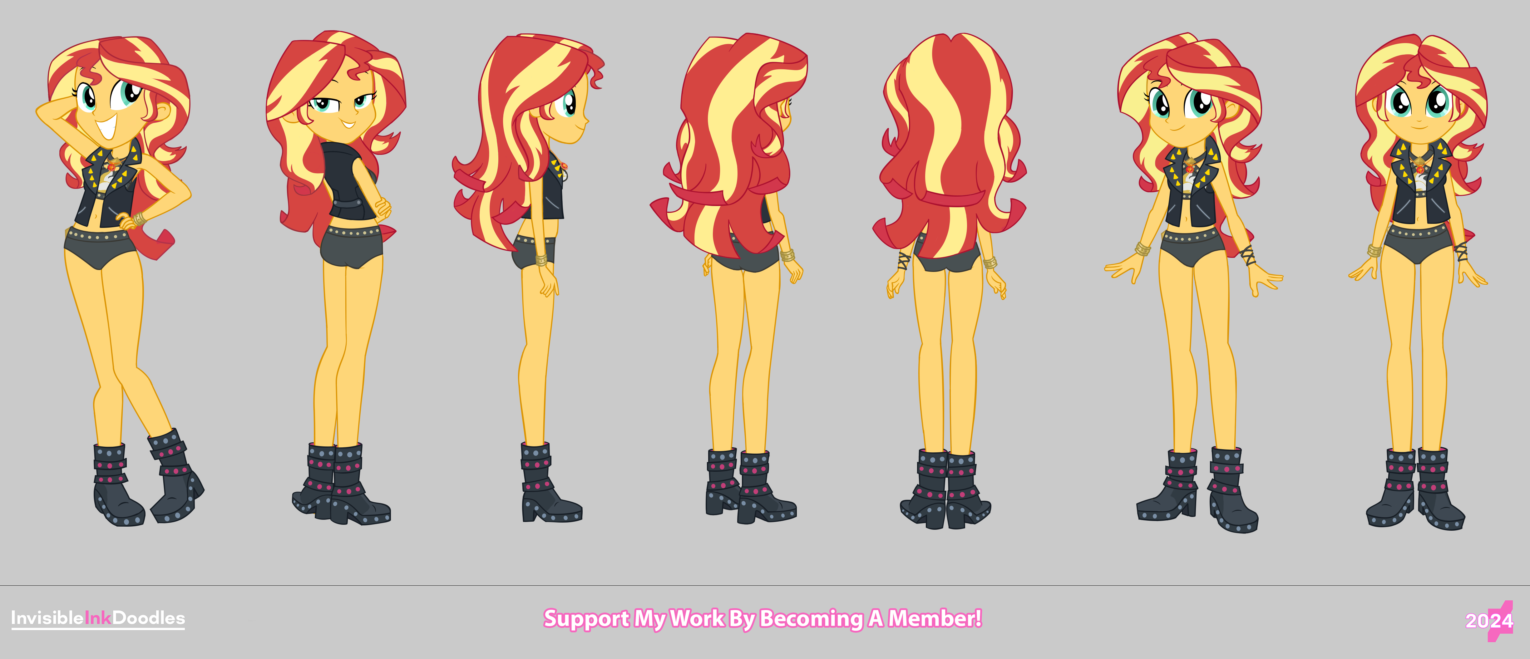 Sunset Shimmer - Swimsuit (With Jacket, Boots) by InvisibleInkDoodles ...