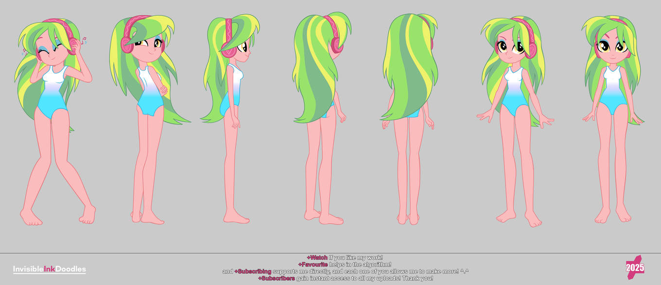 Invicabel Ink Drawing Lemon Zest - Swimsuit (file 2) by InvisibleInkDoodles on DeviantArt