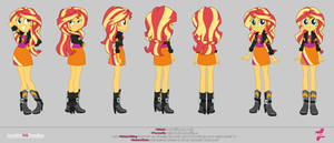 Sunset Shimmer - Friendship Games Outfit Mash-Up