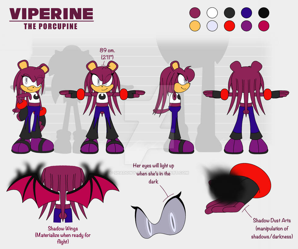 Verpine Character Viperine the Porcupine - 2022 Reference Sheet by Shadowy-Viper on ...