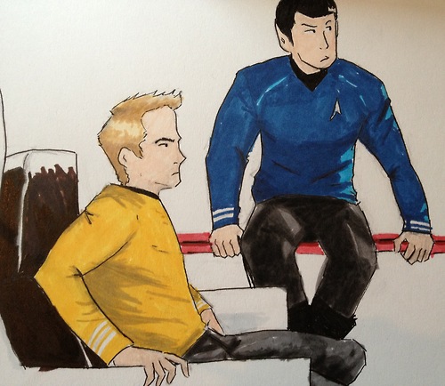 Kirk and Spock