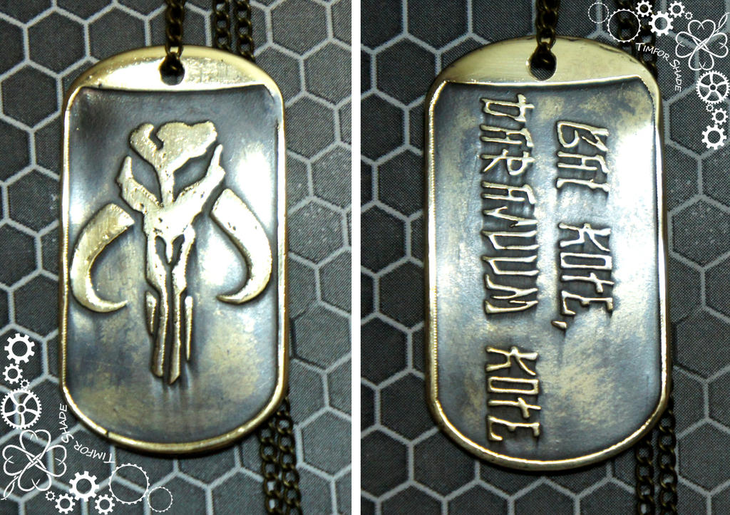 Mandalorian StarWars dog tag