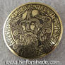 Odin brass belt buckle