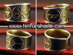 The Helm of Awe Rune adjustable ring by TimforShade