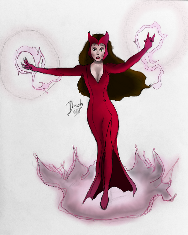 The Scarlet Witch png (MCU) HQ version by NowUnitedStudios on DeviantArt