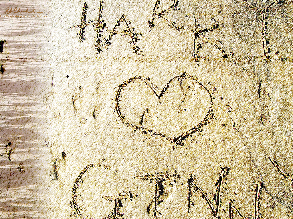 Harry + Ginny - Sand