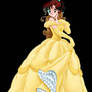 Makoto Kino as Belle in her Yellow Ball Gown